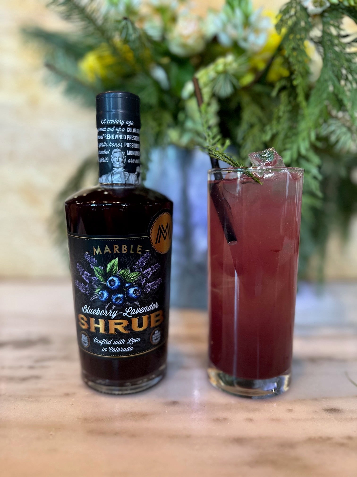 Blueberry Lavender Shrub