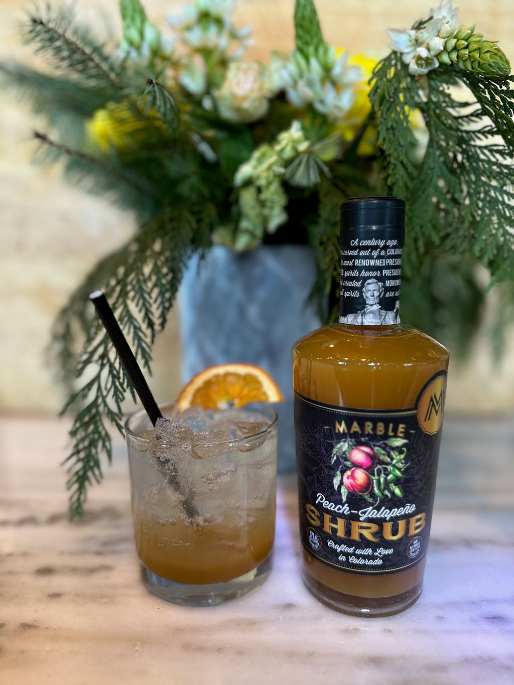 Peach Jalapeño Shrub