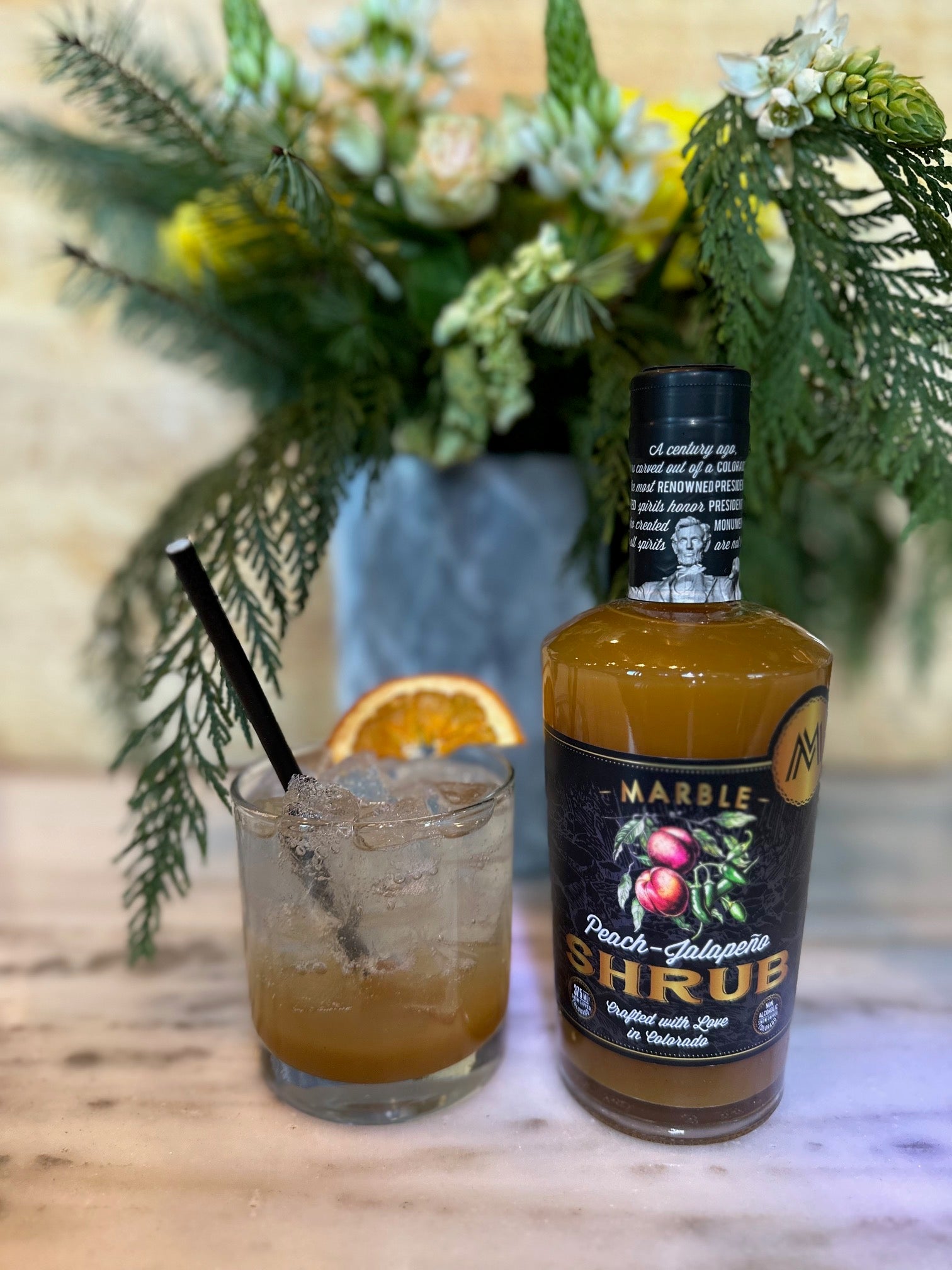 Peach Jalapeño Shrub